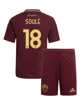 AS Roma Matias Soule #18 Replika Hemmakläder Barn 2024-25 Kortärmad (+ byxor)